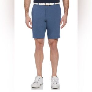 Ben Hogan Men's Stretch Golf Shorts Active Waistband 9" Inseam 38 Waist Blue NEW